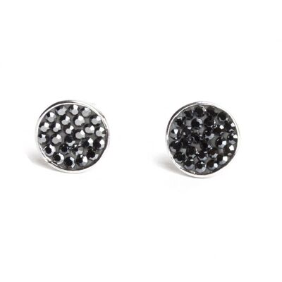 Borchie Lucy argento 925 ematite