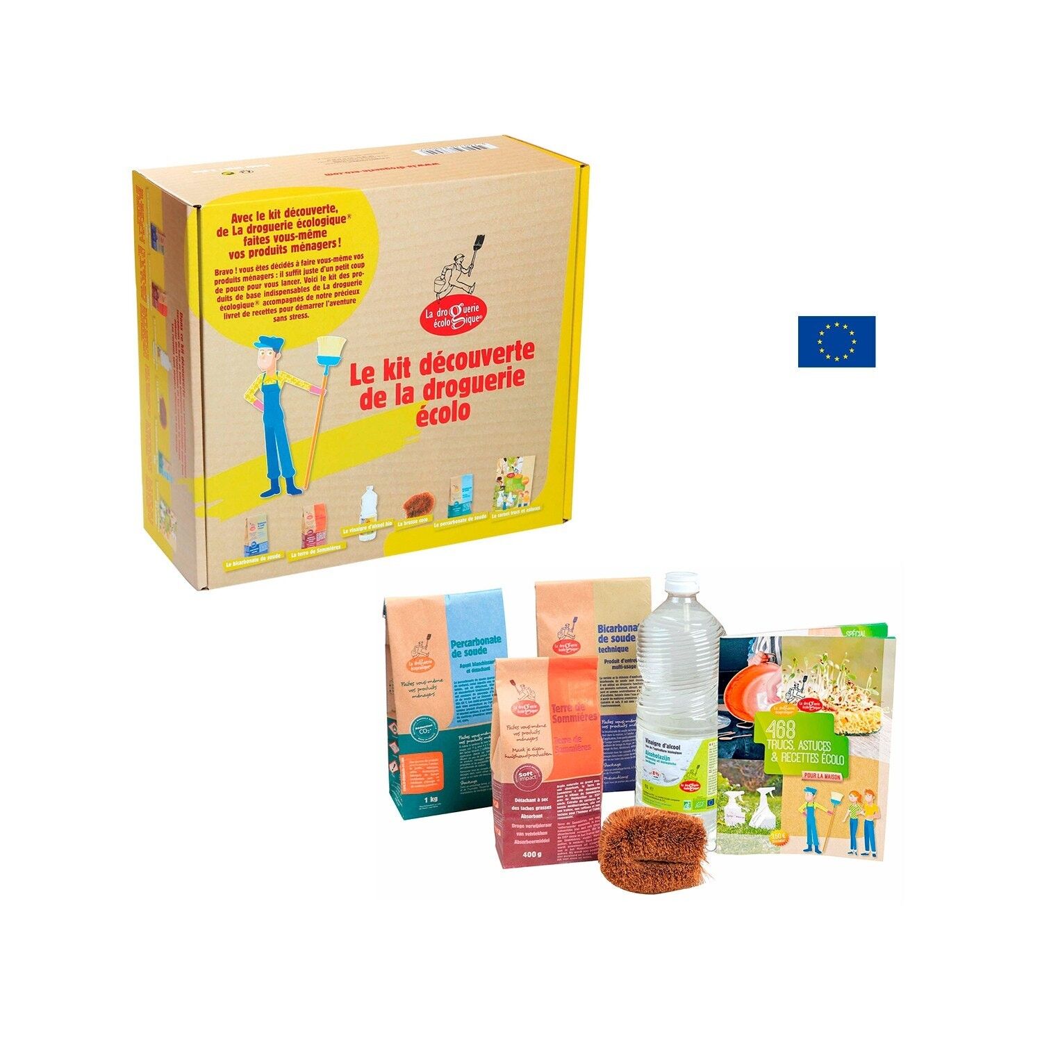 Haushaltsbox-Kit für die ökologische Haushaltspflege ohne Abfall