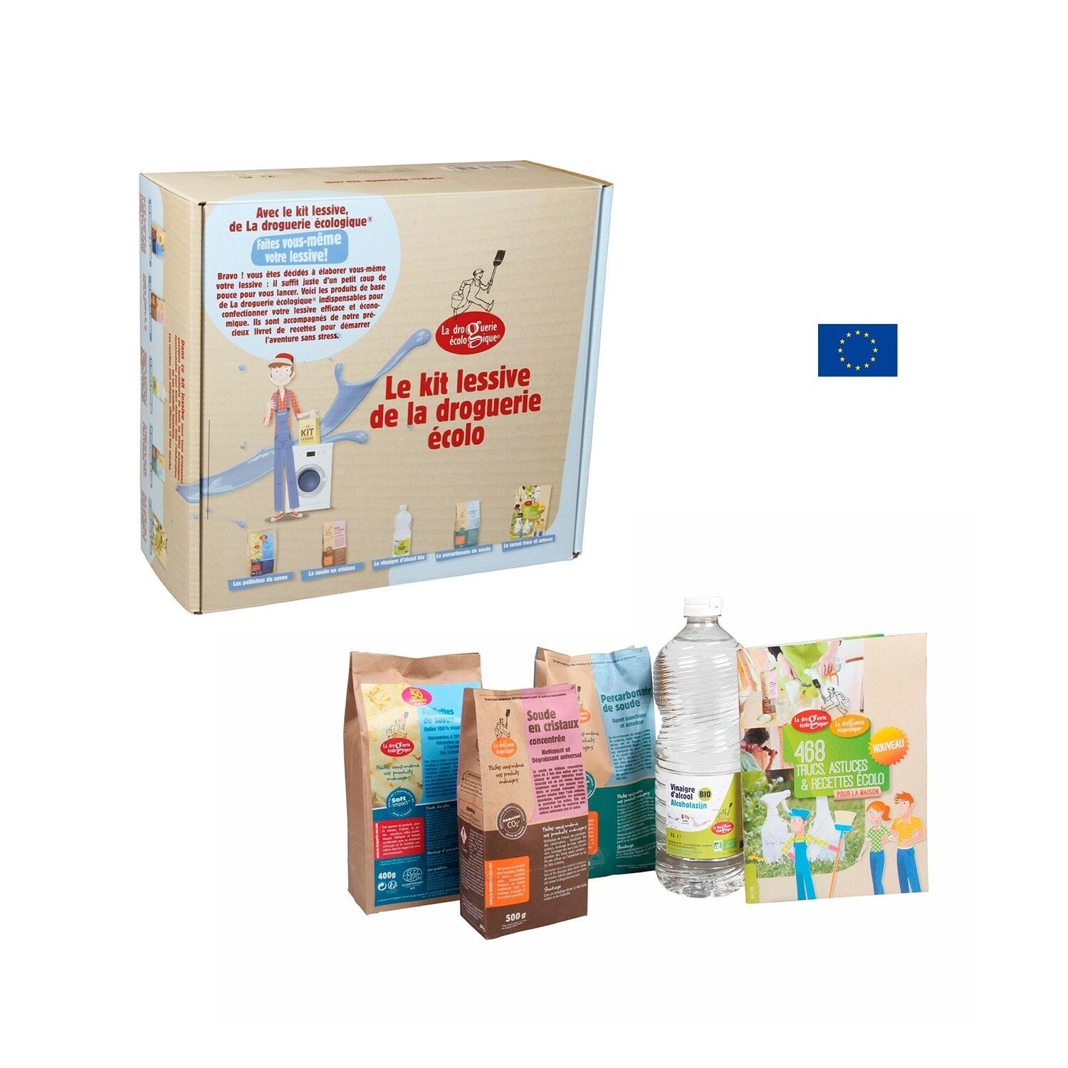 Kit detersivo per bucato ecologico