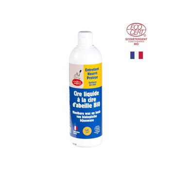 Cire liquide à la cire d'abeille bio 500 ml entretien parquet