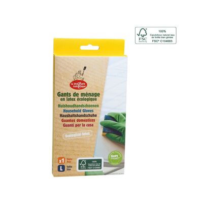 Eco Latex Household Gloves - Box - Size L