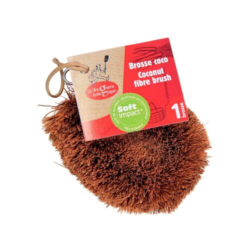 Brosse grattoir vaisselle coco - Leaves & Clouds