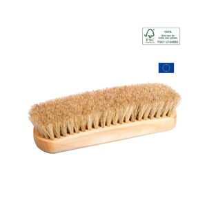 Brosse à reluire claire bois et fibres crin de cheval