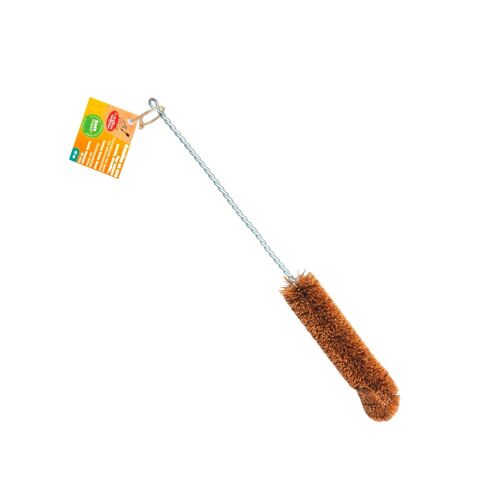 Goupillon gourde brosse bouteille coco 25 cm