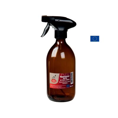 botella de spray de vidrio ámbar de 500 ml