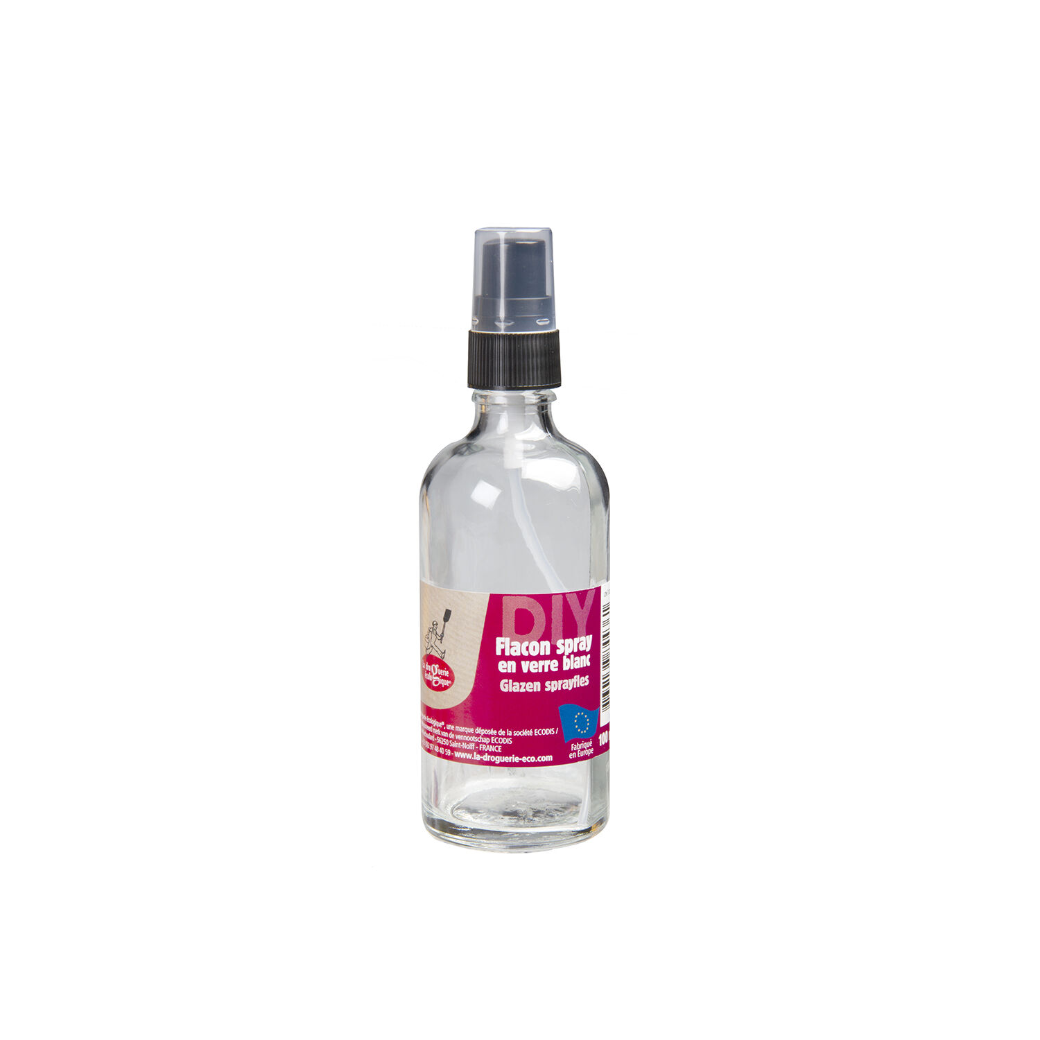 100ml white glass spray bottle