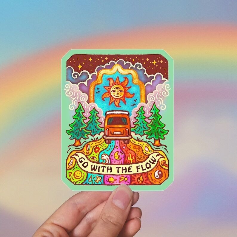 Go with the Flow - Sticker