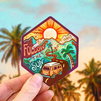 Follow the Sun - Sticker