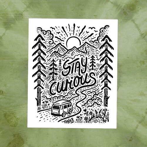 Stay Curious - Sticker
