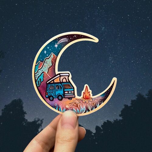 Over the Moon - Sticker