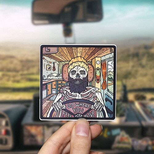 Go Where You Feel Most Alive - Sticker