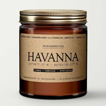 Bougie Havane - Tonka | Vanille | noix de coco 4