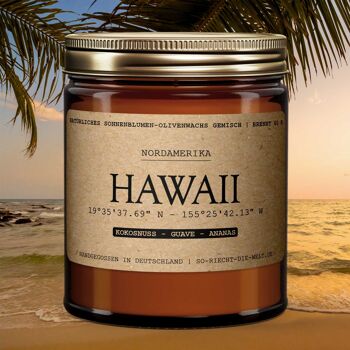 Bougie Hawaïenne - Noix de Coco | goyave | ananas 1