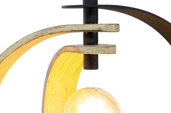 Lampe en bois et métal Flamel 4