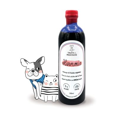 Vegetable oils for dogs & cats, Omega 3 and 6, "Harmony"