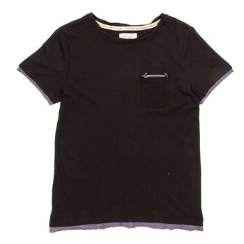 T-shirt Scha en coton bio noir 4