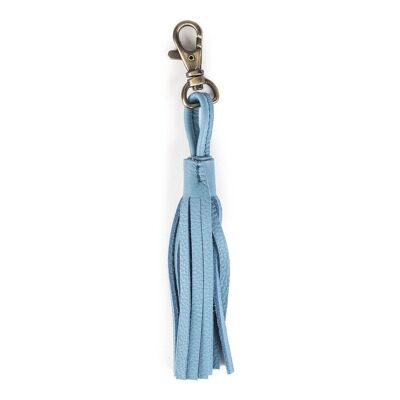 NATURAL LEATHER KEYCHAIN TASSEL FAIR TRADE PRODUCT 4