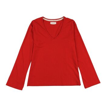 T-shirt Sira en coton bio rouge 12