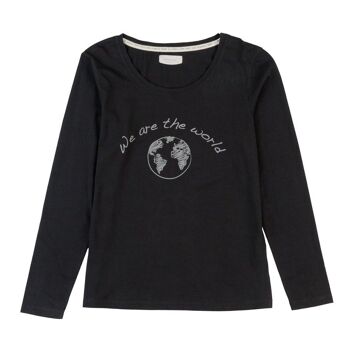 T-shirt basique noir en coton biologique Produit équitable 6