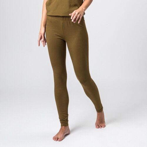 ORGANIC COTTON LEGGINS CAQUI