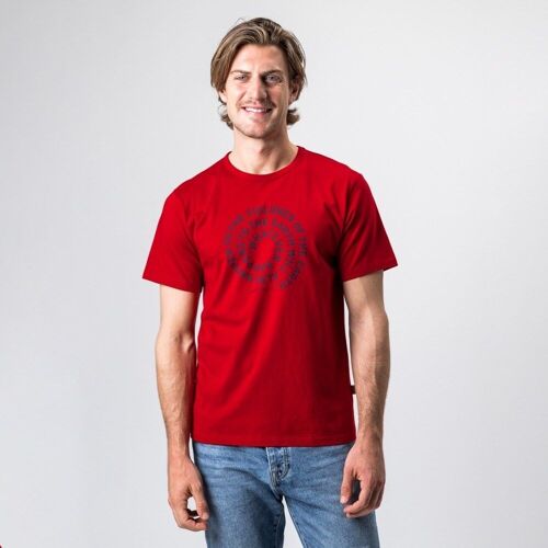 Camiseta Algodón Orgánico Kako Roja Producto de Comercio Justo