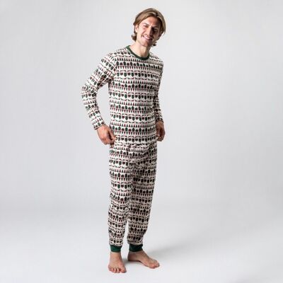 PYJAMA HOMME COTON BIO SAISON NOËL