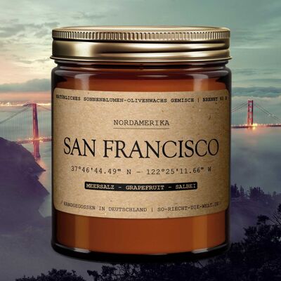 Bougie San Francisco - Sel Marin | pamplemousse | sauge