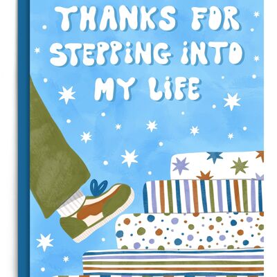 Stepping Into My Life | Step Dad Card | Father’s Day Card