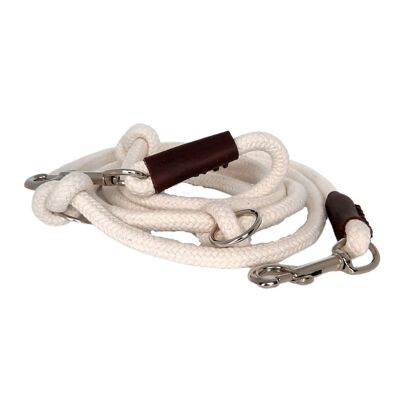 Rope Dog Leash -  Adjustable Leash - Just Cotton - Leash for Medium to Large Dogs