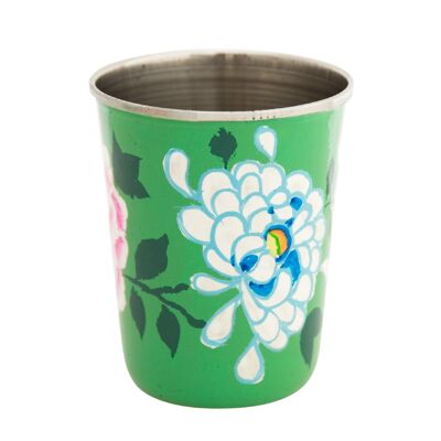 Vaso de acero inoxidable verde pop de China