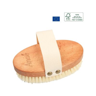 Body massage brush - natural bristles