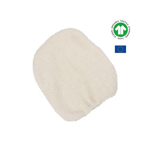 Gant de toilette visage en coton bio