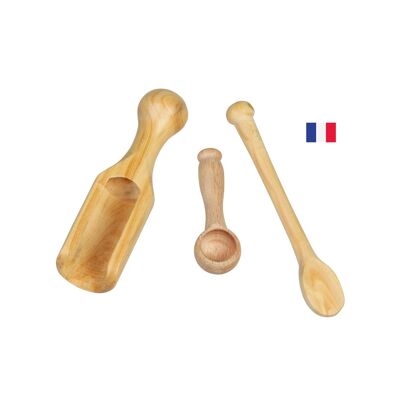 Kit of 3 wooden spoons