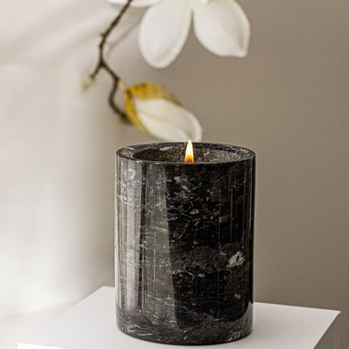 Black marble luxury scented candle Istanbul