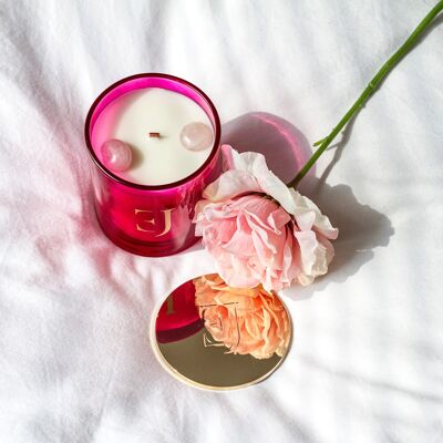 Vela perfumada de lujo Paris Cuarzo Rosa