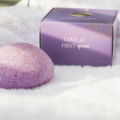 Lavender konjac sponge