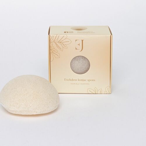 White konjac sponge