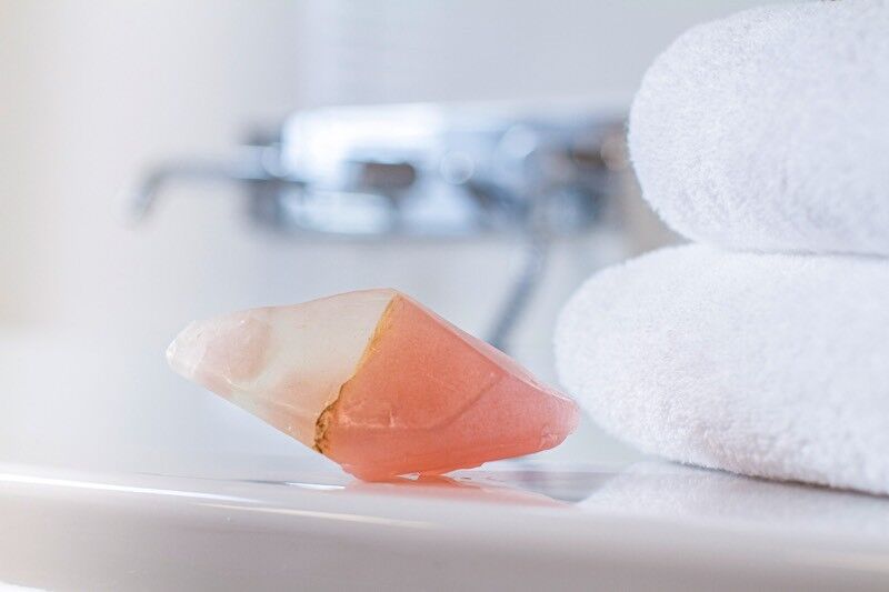 Sapone di cristallo Quarzo rosa