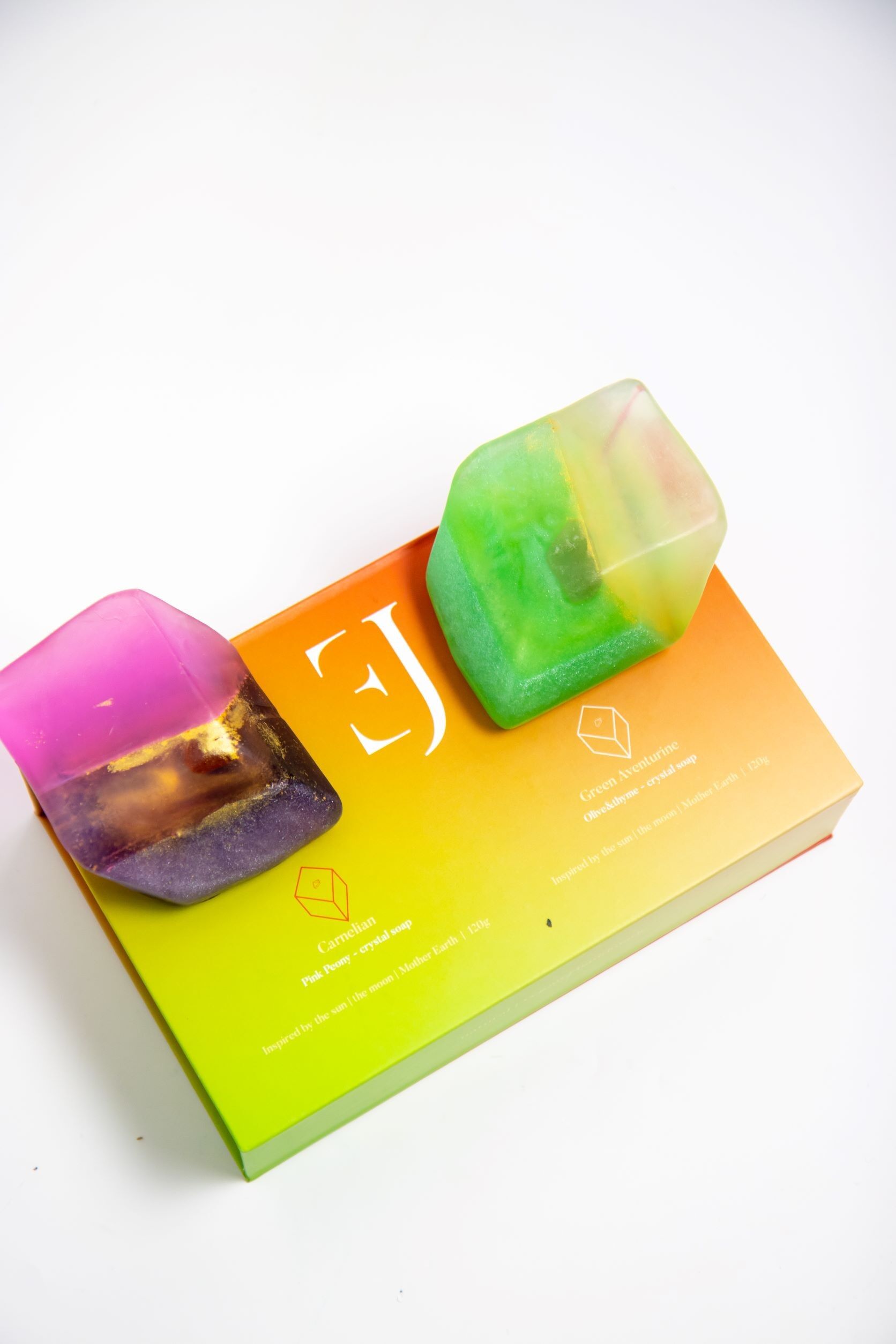 crystal soap gift set carenlian and green aventurine
