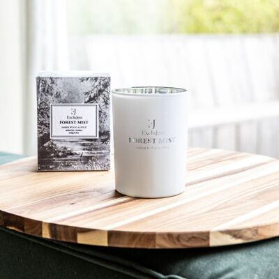 white forest mist candle Amber Wood&spice