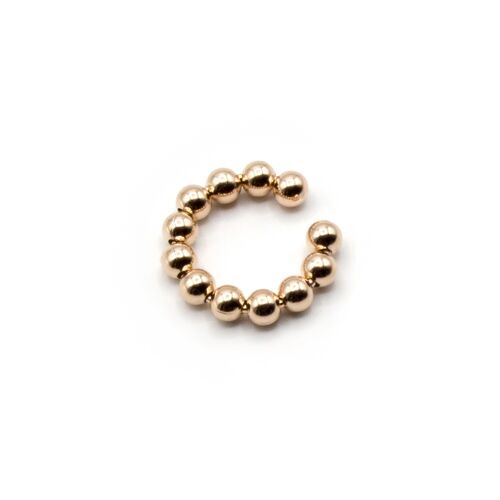 Earcuff Single Ball 925 Silber rosevergoldet