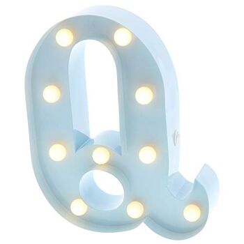 Lampe Circus - Lettre Q - Bleu 1