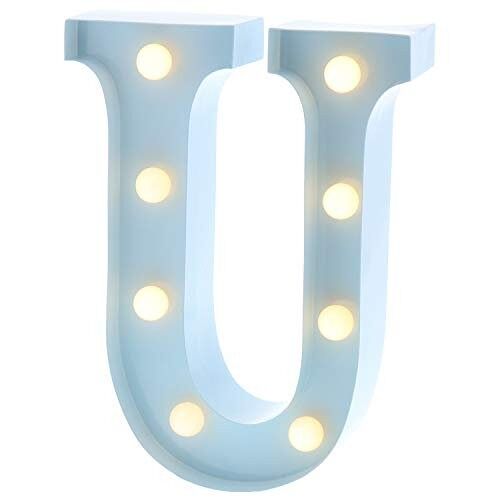 Lampe Circus - Lettre U - Bleu