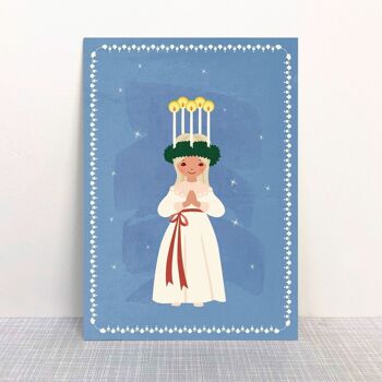 Carte postale Noël Lucia