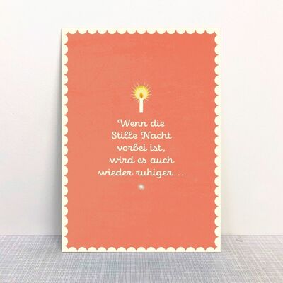 Postcard Christmas "Silent Night"