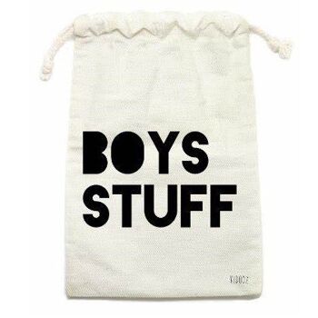 Sac en coton "Boys stuff"