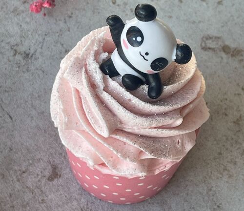 Badecupcake #Erdbeere - Panda