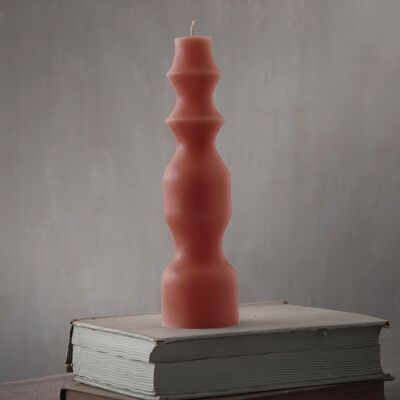 Beeswax candle "Auri" rosehip