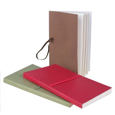 Carnet de notes couverture cuir embossé ligné FUzz