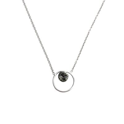 Chain Satelite 925 silver black diamond